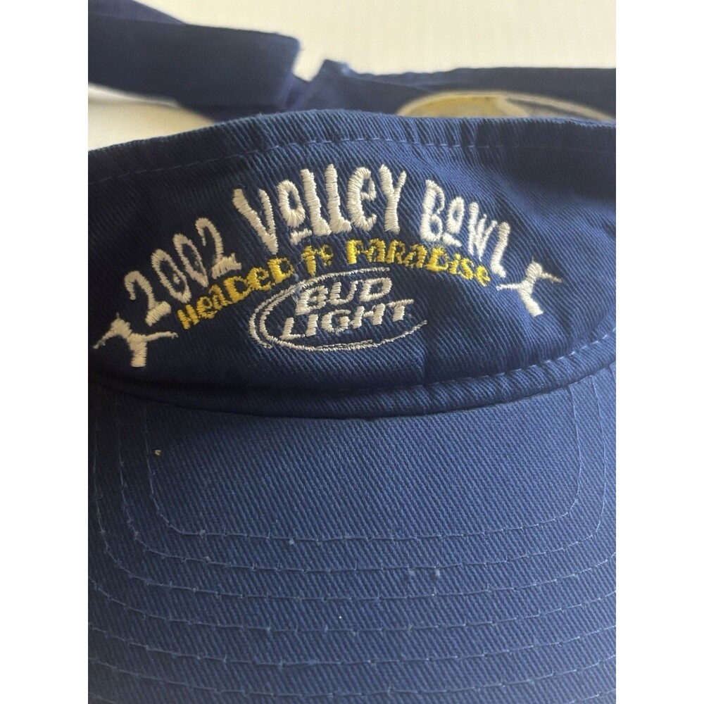 2002 Vintage Bud Light adjustable Visor Volley bowl Men’s